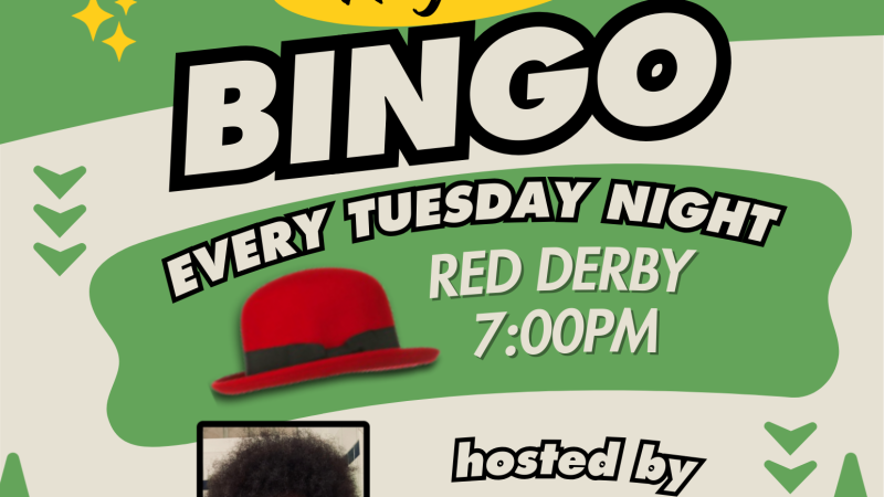 Red Derby Bingo Flyer