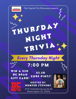 DC Brau Trivia Flyer